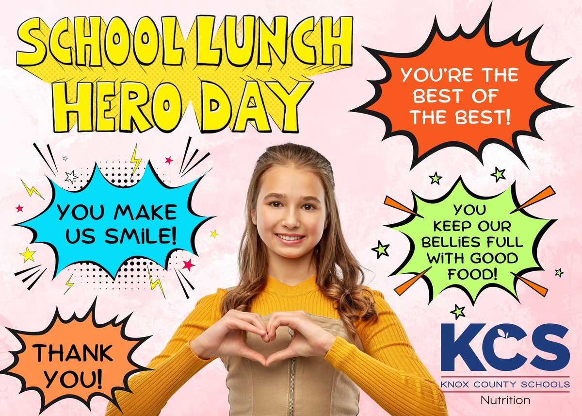 Our heroes feed 33,000 students lunch every school day.

#SchoolLunchHeroDay
#ThankYouCafeteriaStaff
#TNMealsMatter