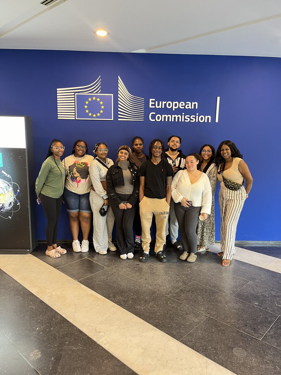 Diving into global policy firsthand! Our UMES Hawks had the incredible opportunity to visit the European Commission in Belgium and learn about international cooperation and justice in action. #HawkPride #HawkPride #GlobalLearning #UMESAbroad