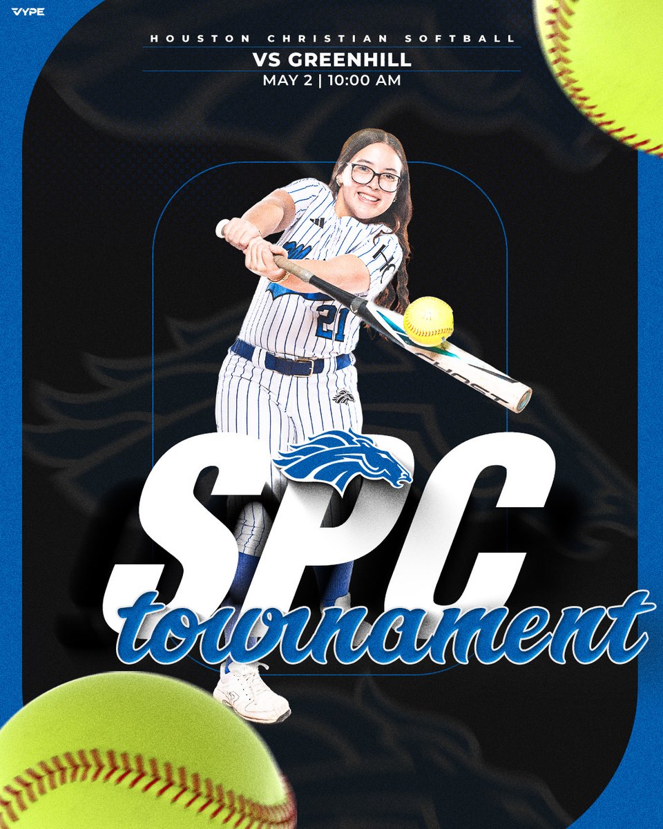 🥎 SPC Tournament 
🆚 Greenhill
⌚️ 10am
#GoMustangs