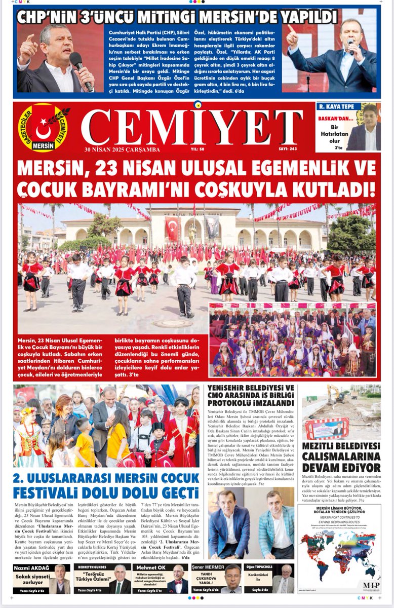 "CEMİYET GAZETESİ"
       Nisan 2025
    mgc.org.tr