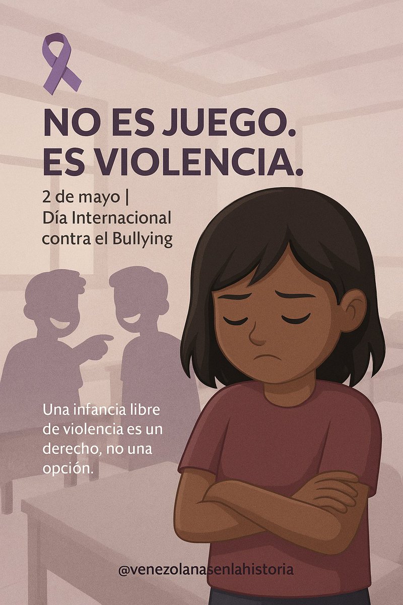 #2DeMayo El acoso escolar no es “cosa de niños”. Es un problema real que deja heridas profundas y muchas veces invisibles. Rompe el silencio

Profes, familias, estudiantes, medios y ciudadanía: ¡TODOS tenemos un rol que cumplir!
#NoAlAcosoEscolar #DiaInternacionalContraElBullying