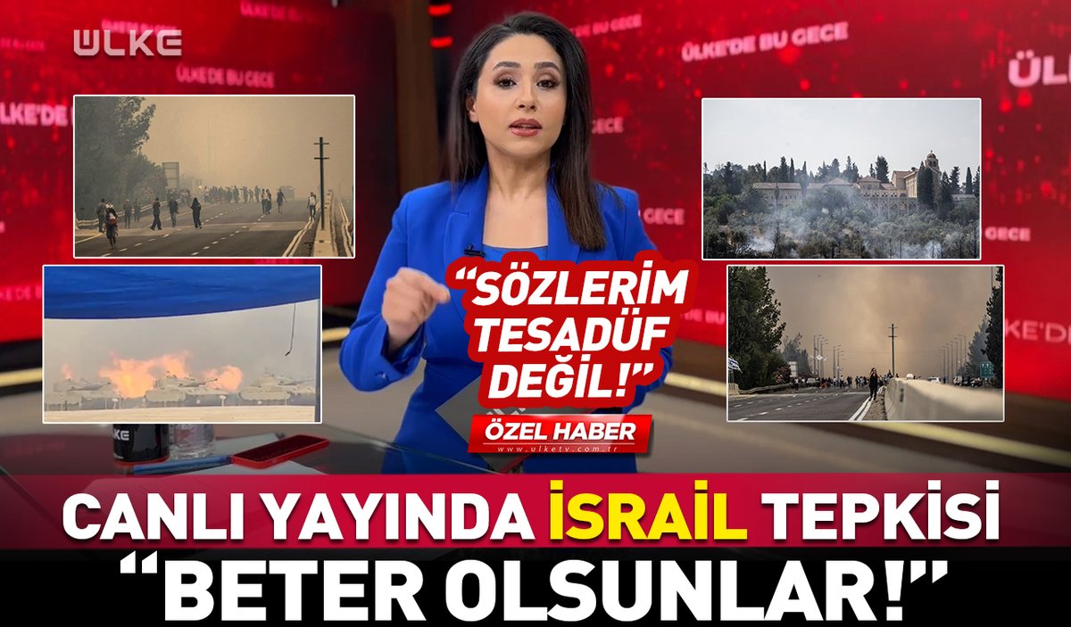 “SÖZLERİM TESADÜF DEĞİL”
Canlı yayında İsrail tepkisi: "Beter olsunlar! Hatta kahru perişan olsunlar" <a href="/ebrubozdogan_/">Ebru Bozdoğan</a>
👉ulketv.com/ulke-tv-spiker…