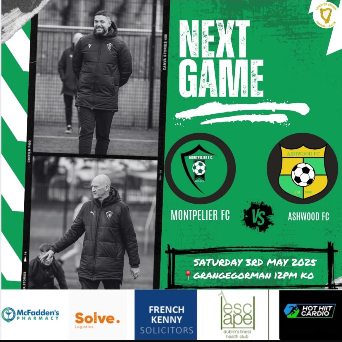 Montpelier FC (@mpfc20) on Twitter photo Fixture: <a href="/LSLLeague/">Leinster Senior League</a> Major 1D SAT
Needing only a point to secure the league title we welcome Ashwood FC to Grangegorman tomorrow afternoon kick off 12pm
Best of luck to Daryl, Greg & the lads bring it home 🏆
<a href="/AlQuinn2015/">LSL Live Update’s</a> Fixture: <a href="/LSLLeague/">Leinster Senior League</a> Major 1D SAT
Needing only a point to secure the league title we welcome Ashwood FC to Grangegorman tomorrow afternoon kick off 12pm
Best of luck to Daryl, Greg & the lads bring it home 🏆
<a href="/AlQuinn2015/">LSL Live Update’s</a>
