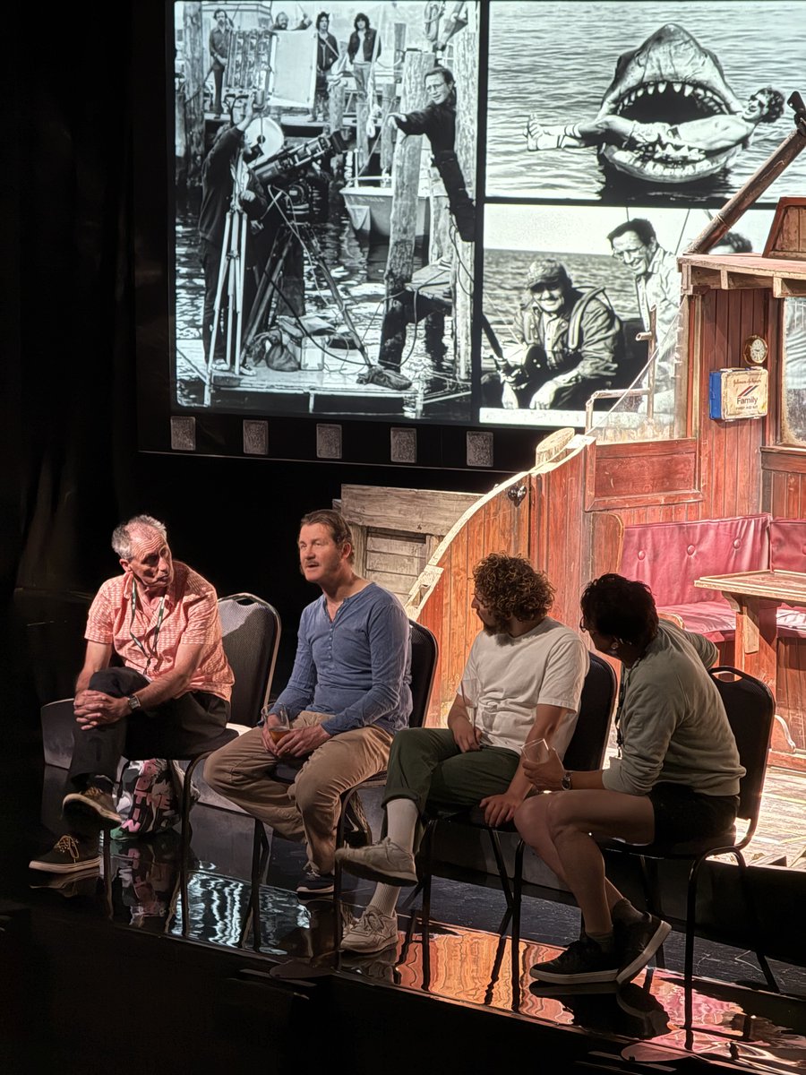 A huge thank you to everyone who stayed for last night’s post-show Q&amp;A - great questions, packed house, and plenty of laughs. What a night! 👏🦈

#TheSharkIsBroken #UKTheatre #UKTour #JAWS