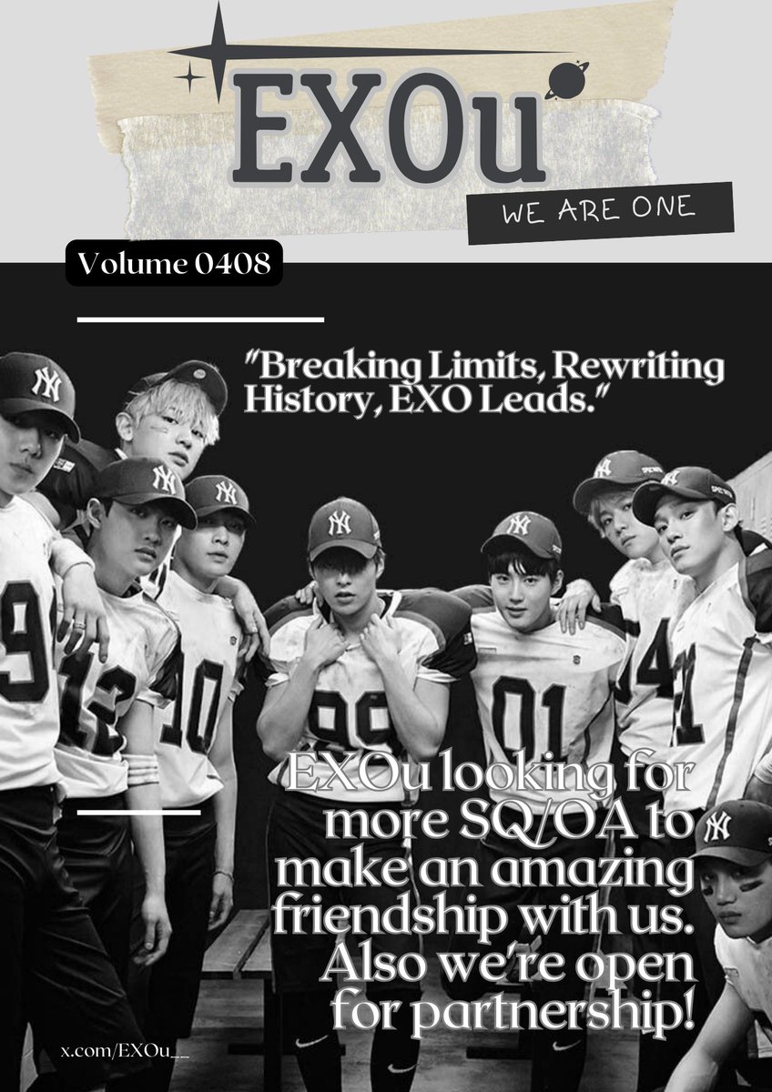 Greetings, fellow roleplayers. EXOu is now open for partnerships and seeking SQ/OAs who value friendship with style. Smooth energy, strong presence — that’s the EXOu way.