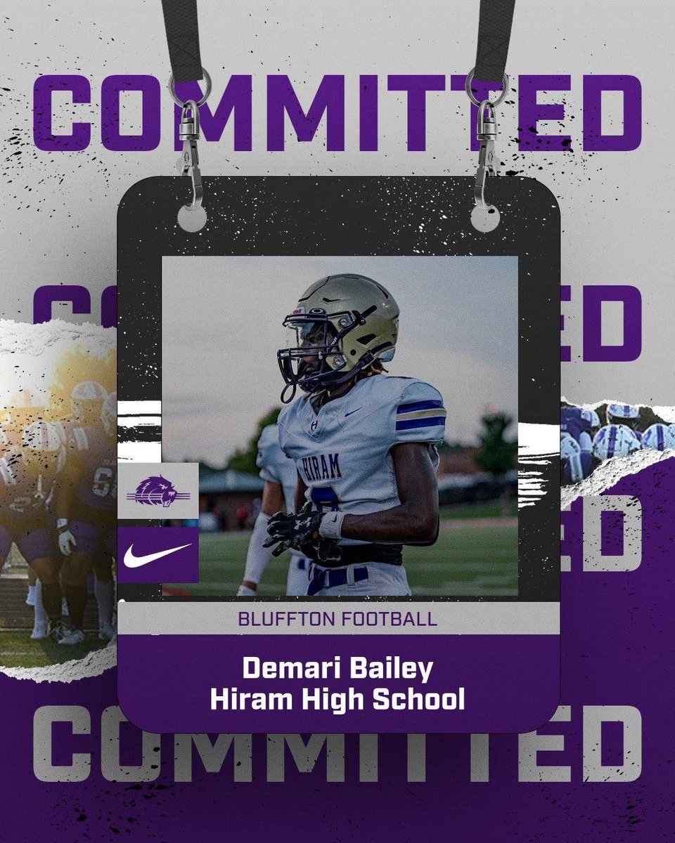 Demari Bailey (@mari1of1_) on Twitter photo Officially signed <a href="/BlufftonFB/">Bluffton Football</a> Time to work‼️
<a href="/JacobZier/">Coach Zier</a>
<a href="/CoachHedden/">Chris Hedden</a>
<a href="/TheCoachCassidy/">Josh Cassidy, Ed.D.</a> Officially signed <a href="/BlufftonFB/">Bluffton Football</a> Time to work‼️
<a href="/JacobZier/">Coach Zier</a>
<a href="/CoachHedden/">Chris Hedden</a>
<a href="/TheCoachCassidy/">Josh Cassidy, Ed.D.</a>