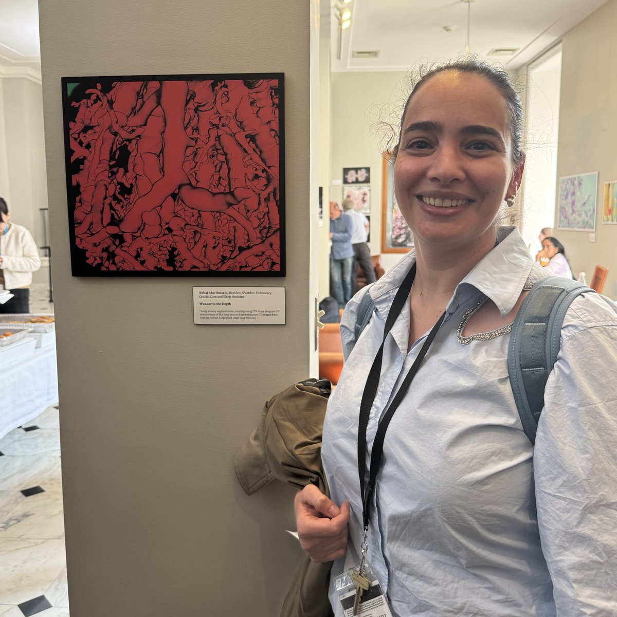 YalePCCSM's tweet photo. Congratulations to #YalePCCSM's Dr. Nebal Abu Hussein for being selected as part of The Beauty of Science 2025 art exhibition! Stop by the Cushing/Whitney Medical Library now through January to see some beautiful scientific images 🔬🎨 https://t.co/lWTHKJyI8Z