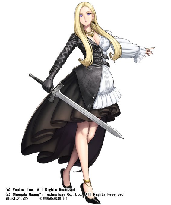 #GWなので金髪を愛でます 
以前、お仕事で描かせていただいたキャラ絵です
結構好きなデザインに仕上がったと思います♪ 