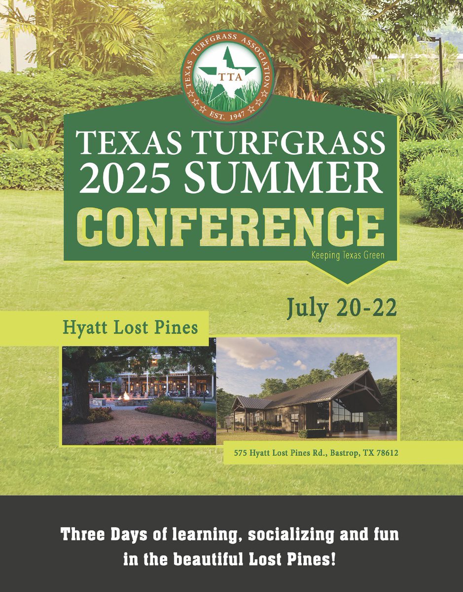 Join TTA this summer for education and networking ! 😎👇🏻 Register NOW!
texasturf.com