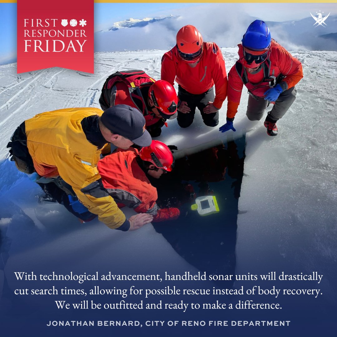 Thanks to a Gary Sinise Foundation First Responder Grant, the City of Reno Fire Department is now equipped with two AquaEye Sonar Devices—game-changing tools that help rescuers locate submerged victims in seconds.

In 2015, the department responded to a heartbreaking ice rescue