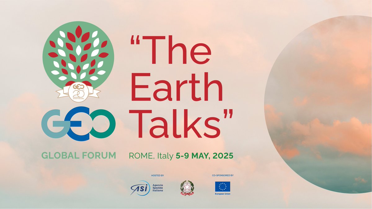 Group on Earth Observations (@geosec2025) on Twitter photo Can't be in Rome next week for the GEO Global Forum?
Watch sessions live on <a href="/ASI_spazio/">Agenzia Spaziale ITA</a> TV ⤵️
asitv.it/media/live/can…
Or follow along on our YouTube channel ⤵️
youtube.com/@GrouponEarthO…
#TheEarthTalks Can't be in Rome next week for the GEO Global Forum?
Watch sessions live on <a href="/ASI_spazio/">Agenzia Spaziale ITA</a> TV ⤵️
asitv.it/media/live/can…
Or follow along on our YouTube channel ⤵️
youtube.com/@GrouponEarthO…
#TheEarthTalks