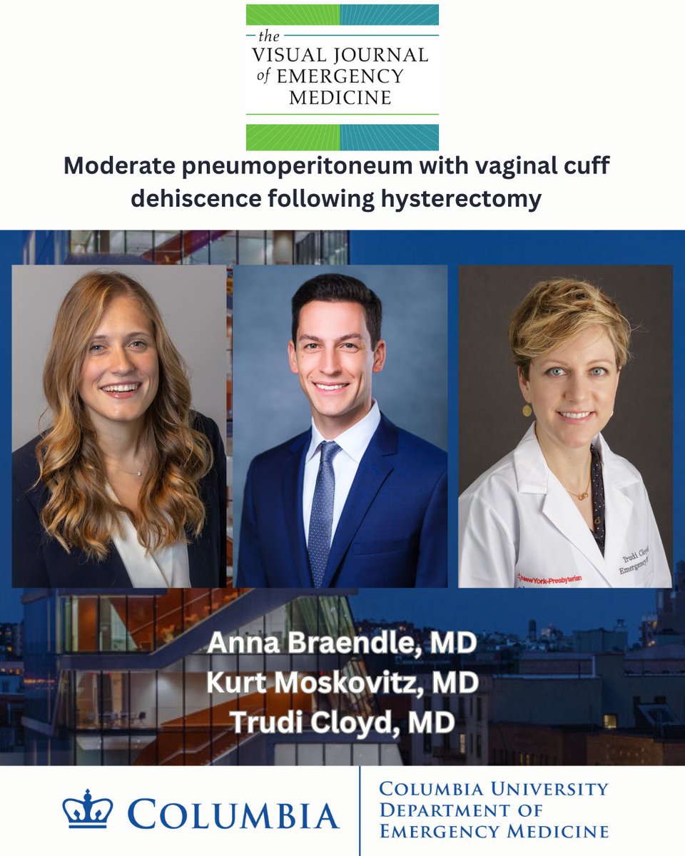 Columbia Emergency Medicine (@columbiaem) on Twitter photo Congratulations to Drs. Anna Braendle, Kurt Moskovitz and Trudi Cloyd on their publication in the Visual Journal of Emergency Medicine! <a href="/EditorsVJEM/">Editors@VJEM</a>
#emergencymedicine #meded
Read it here: doi.org/10.1016/j.visj⦠Congratulations to Drs. Anna Braendle, Kurt Moskovitz and Trudi Cloyd on their publication in the Visual Journal of Emergency Medicine! <a href="/EditorsVJEM/">Editors@VJEM</a>
#emergencymedicine #meded
Read it here: doi.org/10.1016/j.visjā¦