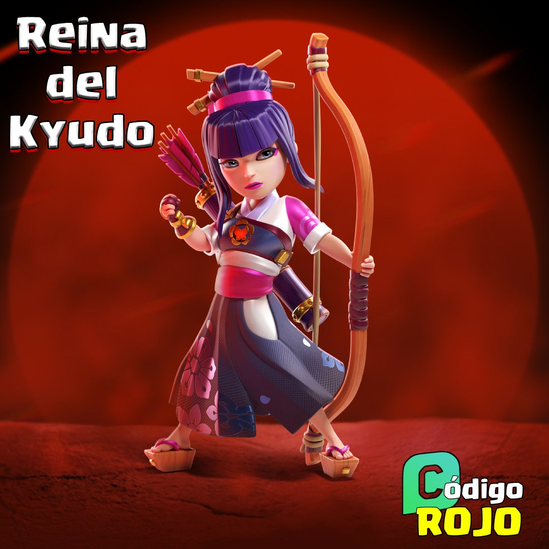 Esta es la Skin que viene en el pase de oro!!!
Se ve espectacular Reina del Kyudo  🛍️

store.supercell.com/en?boost=Rojo
🕹️
link.clashofclans.com/es/?action=Sup…