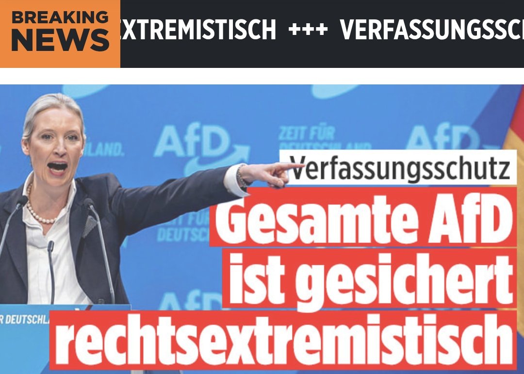 Es ist schon viel länger gesichert, dass das Ausschalten der Opposition als ein klares Zeichen von #Totalitarismus gewertet werden muss. Deutschland ist wieder auf einer schrägen Bahn. #AfDVerbotsverfahren #AfD