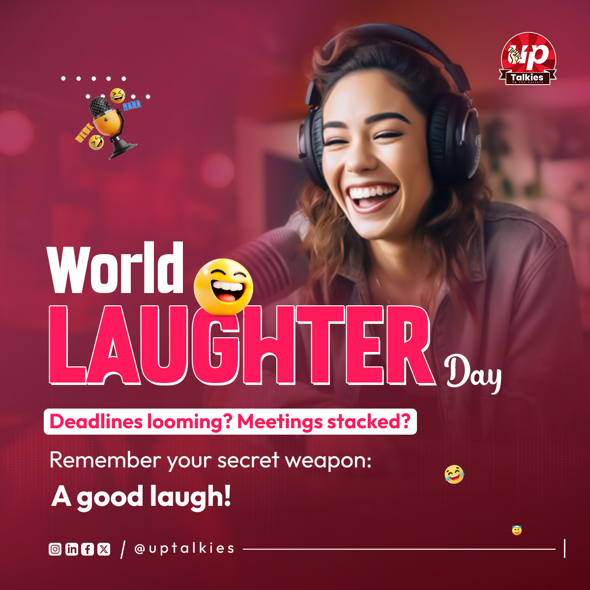 Happy World Laughter Day! Prioritize joy today. How are YOU injecting fun into your day?