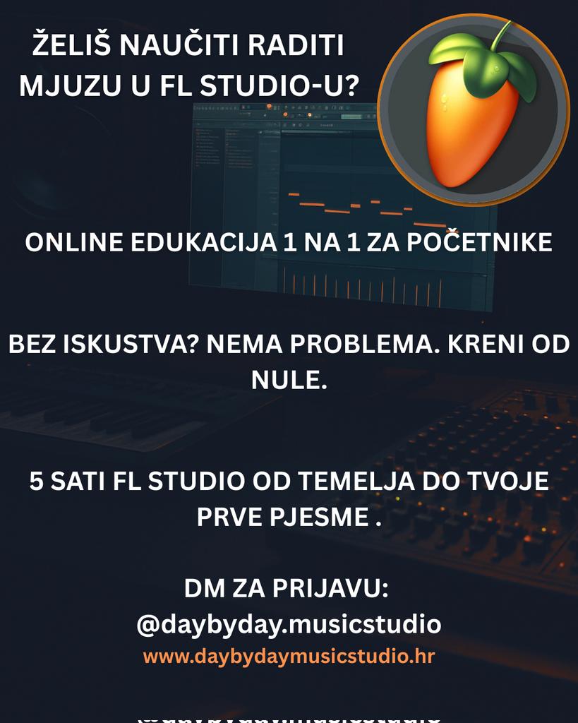 Kristia79946073's tweet image. 🎹 FL STUDIO EDUKACIJA ZA POČETNIKE
Krećemo s online 1-na-1 radionicama!
🎧 Prijavi se putem DM-a ili posjeti:
🌐 daybydaymusicstudio.hr
📲 Insta & TikTok: @daybyday.musicstudio
#flstudio #flstudiotutorial