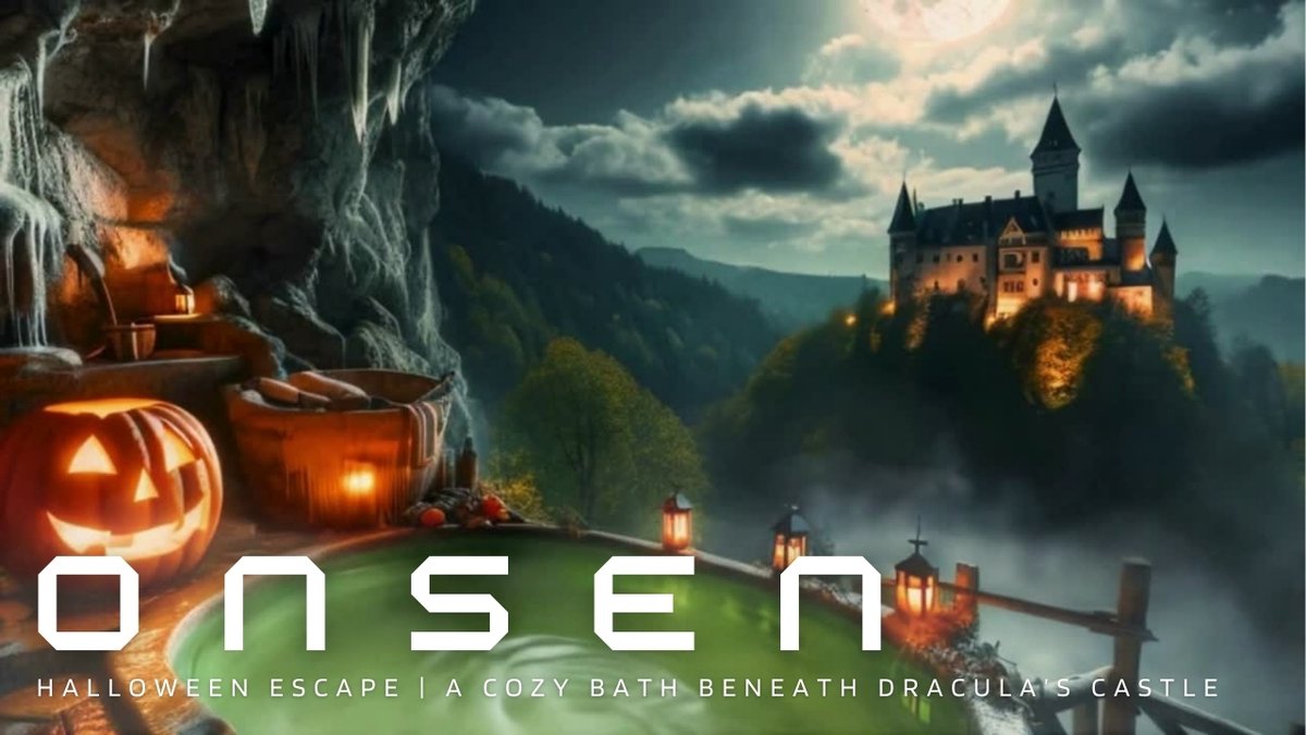 ♨️🎶🎧

---------
Live Now!
---------
🎃 Halloween Escape | A Cozy Bath Beneath Dracula’s Castle
youtube.com/live/x0LwHBIko…

Relax and enjoy the enchanting hot springs that will make you feel like you've traveled back to the medieval era 🏰🌕

#RelaxingMusic #sleep
<a href="/YouTube/">YouTube</a>