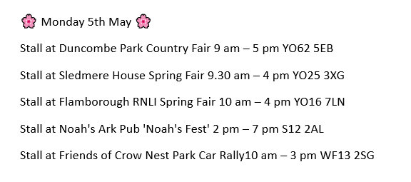 It's a bank holiday weekend and we are attending lots of fabulous events! Come along and join in the fun!

For more information please visit the event organisers website or social media pages.

#BankHoliday #Weekend #Events #Yorkshire #AirAmbulance