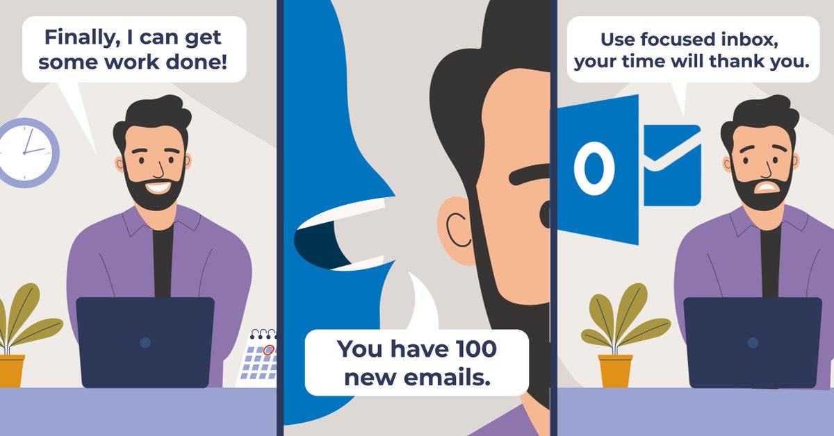 GDSTechno's tweet image. Drowning in irrelevant emails in Outlook? ✉️
Turn on Focused Inbox and bring order to your chaos. If you&apos;re not sure how to get started, call us at 770-772-5124

#EmailTips #OutlookHelp #ProductivityBoost #TechSupport #GDSTechnology