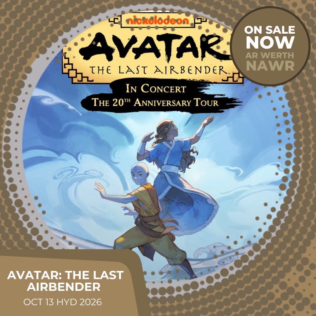 🚨 ON SALE NOW 🚨

Tickets for Avatar The Last Airbender - In Concert The 20th Anniversary Tour are on sale now!

🗓️ Tue 13 Oct 2026
🎫 atgtix.co/3Mb9fLf
📞 Access booking line: 01792 804770