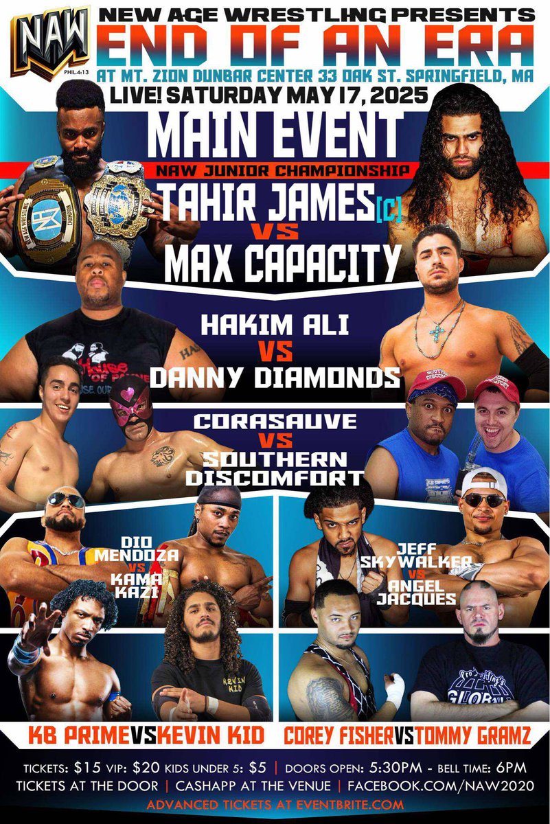 May 17th we're back home!!!
#endofanera
#homesweethome
#Springfield 
#Massachusetts 
#prowrestling 
#MayDay2025