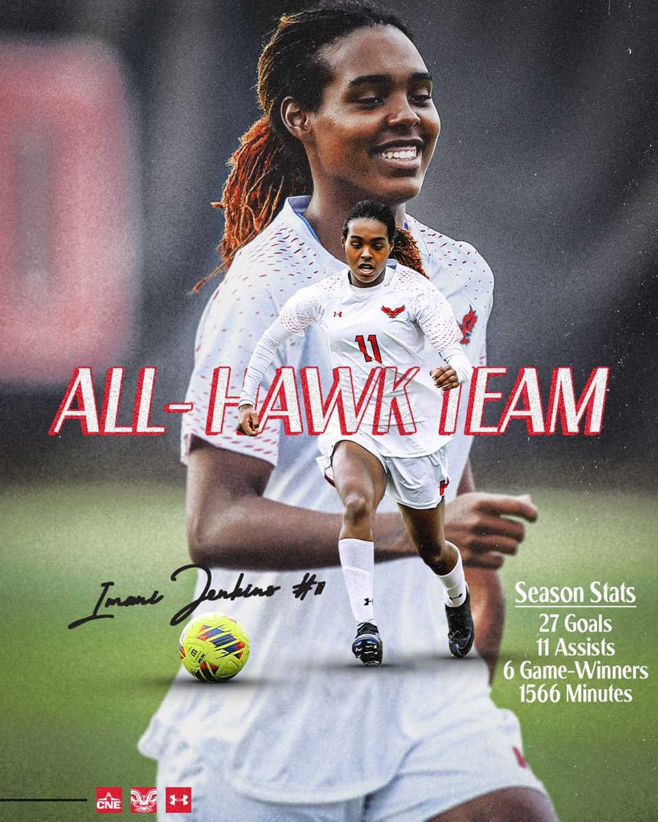 Congratulations to Imani as she was named to the 2025 All-Hawk team!

#HawkPride