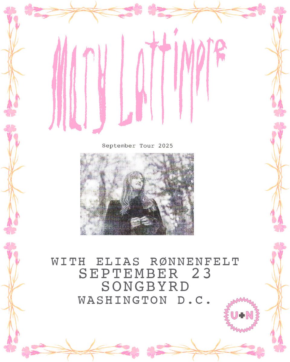 JUST ANNOUNCED &amp; NOW ON SALE!! LA-based harpist and indie-electronic artist Mary Lattimore headlines The Byrd 9/23! Songbyrd x <a href="/unbooking/">U+N Booking</a> Present!

TIX &gt; link.dice.fm/V84694dea56f