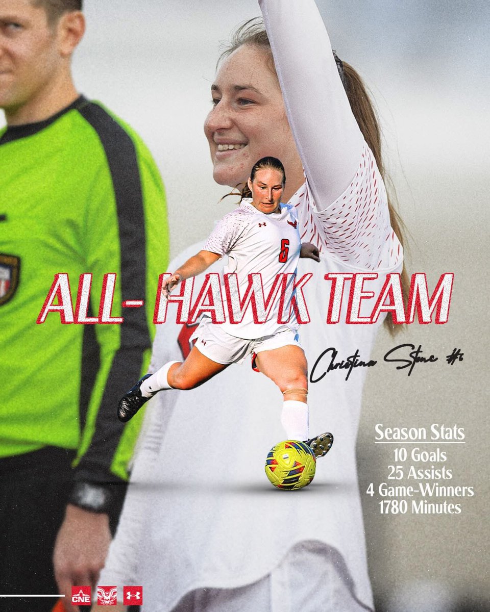 Congratulations to Christina Stone as she was named to the 2025 All-Hawk team!

#HawkPride