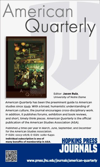 American Quarterly (@aq_journal) on Twitter photo 