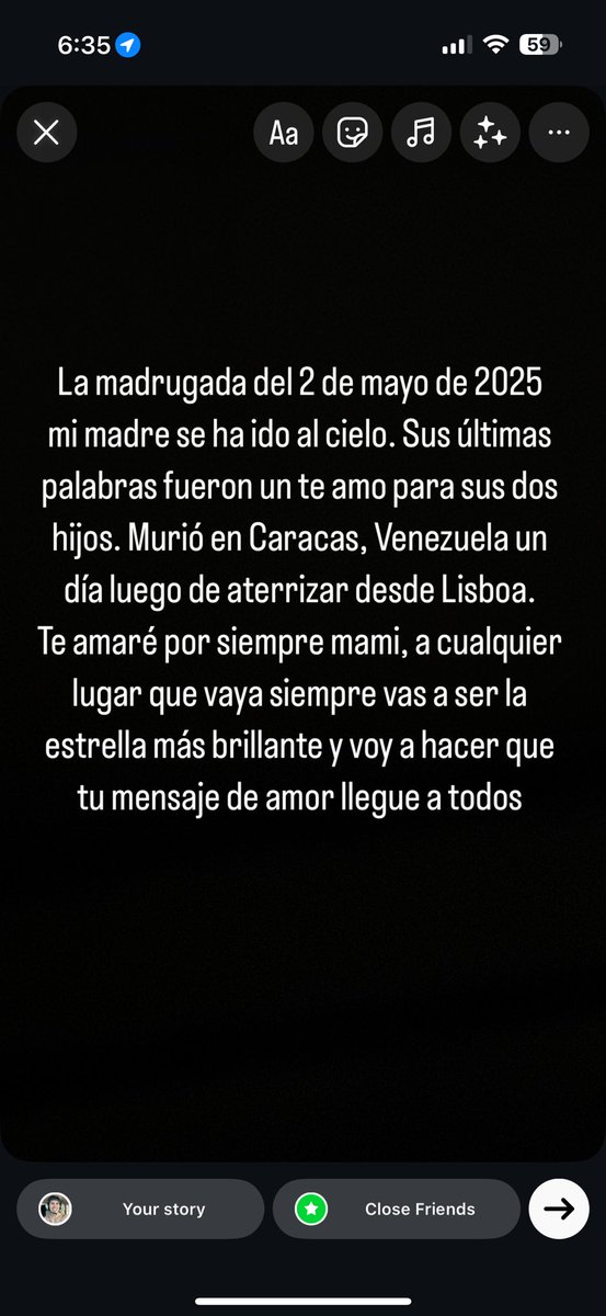 Descansa en paz mami 🕊️ Siempre estaremos juntos…. te amo