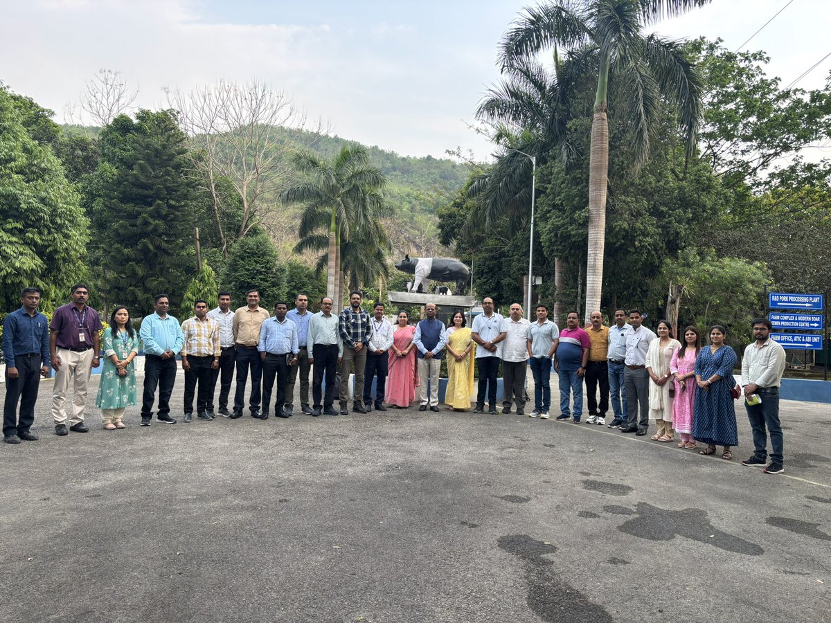 Gauri Maulekhi (@gauri_maulekhi) on Twitter photo At the ICAR–National Research Centre on Pig, Guwahati <a href="/nrcpig/">ICAR-National Research Centre on Pig, Guwahati</a>, we explored ways to integrate animal welfare into pig husbandry to reduce unnecessary suffering.
Grateful for the opportunity to engage with Veterinary Officers from the Government of Uttarakhand <a href="/pashudhanUK/">Department of Animal Husbandry, Dairy & Fisheries</a>, who At the ICAR–National Research Centre on Pig, Guwahati <a href="/nrcpig/">ICAR-National Research Centre on Pig, Guwahati</a>, we explored ways to integrate animal welfare into pig husbandry to reduce unnecessary suffering.
Grateful for the opportunity to engage with Veterinary Officers from the Government of Uttarakhand <a href="/pashudhanUK/">Department of Animal Husbandry, Dairy & Fisheries</a>, who