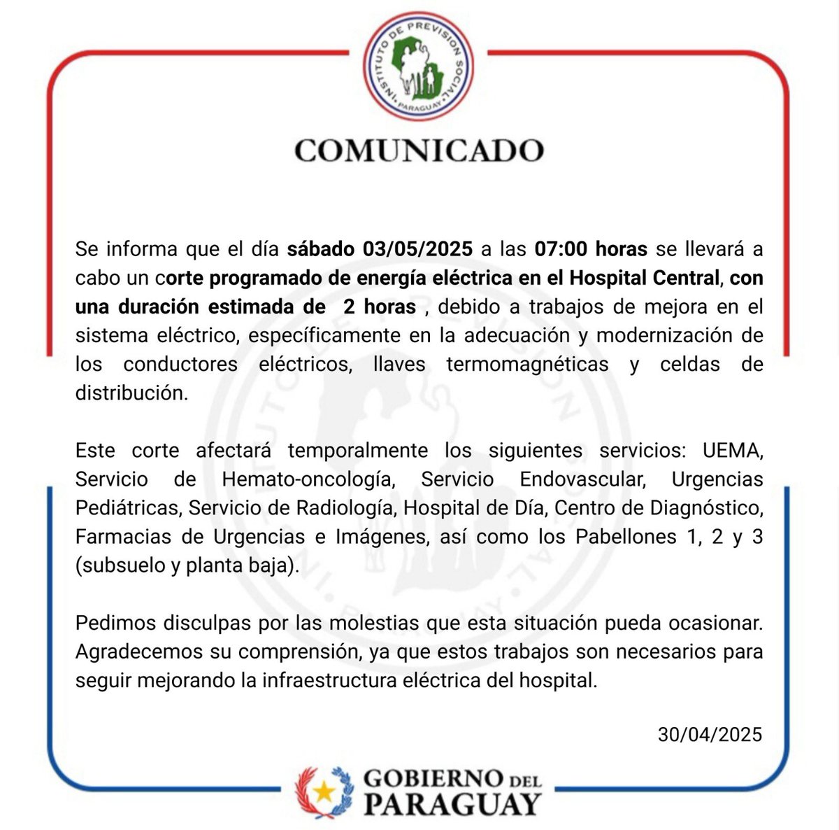#COMUNICADO