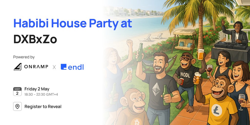 Onramp Money (@onrampmoney) on Twitter photo ⏳ 30 MINUTES TO GO! ⏳🏝️
Dubai, are you ready? The #HabibiHouseParty 🏠🌴🇦🇪 kicks off soon at <a href="/DXBxZo/">Zo House Dubai</a>!🔥 Panel + Party incoming 🔥
Hosted by <a href="/Samuraizann/">Samurai \z/</a> & <a href="/Boldrin71/">Boldrin 🛫</a> Powered by <a href="/onrampmoney/">Onramp Money ✈️ Token2049🇦🇪</a> × <a href="/endl_io/">endl</a>
Join us for real talk + real vibes with:
<a href="/kkmilan00/">Kumar Milan</a> (<a href="/binance/">Binance</a> ) ⏳ 30 MINUTES TO GO! ⏳🏝️
Dubai, are you ready? The #HabibiHouseParty 🏠🌴🇦🇪 kicks off soon at <a href="/DXBxZo/">Zo House Dubai</a>!🔥 Panel + Party incoming 🔥
Hosted by <a href="/Samuraizann/">Samurai \z/</a> & <a href="/Boldrin71/">Boldrin 🛫</a> Powered by <a href="/onrampmoney/">Onramp Money ✈️ Token2049🇦🇪</a> × <a href="/endl_io/">endl</a>
Join us for real talk + real vibes with:
<a href="/kkmilan00/">Kumar Milan</a> (<a href="/binance/">Binance</a> )