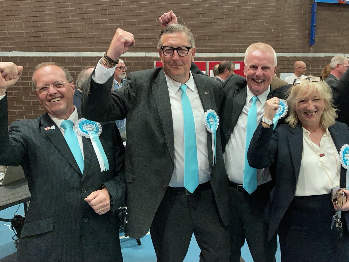 RobMacDonaldLDR's tweet image. Clitheroe division results for ⁦@LancashireCC⁩ Brown 472. Goldsworthy 1,516. (Pictured second from left).Hind 778. S O’Rourke 1,099. Gravestone 720. Peplow 225