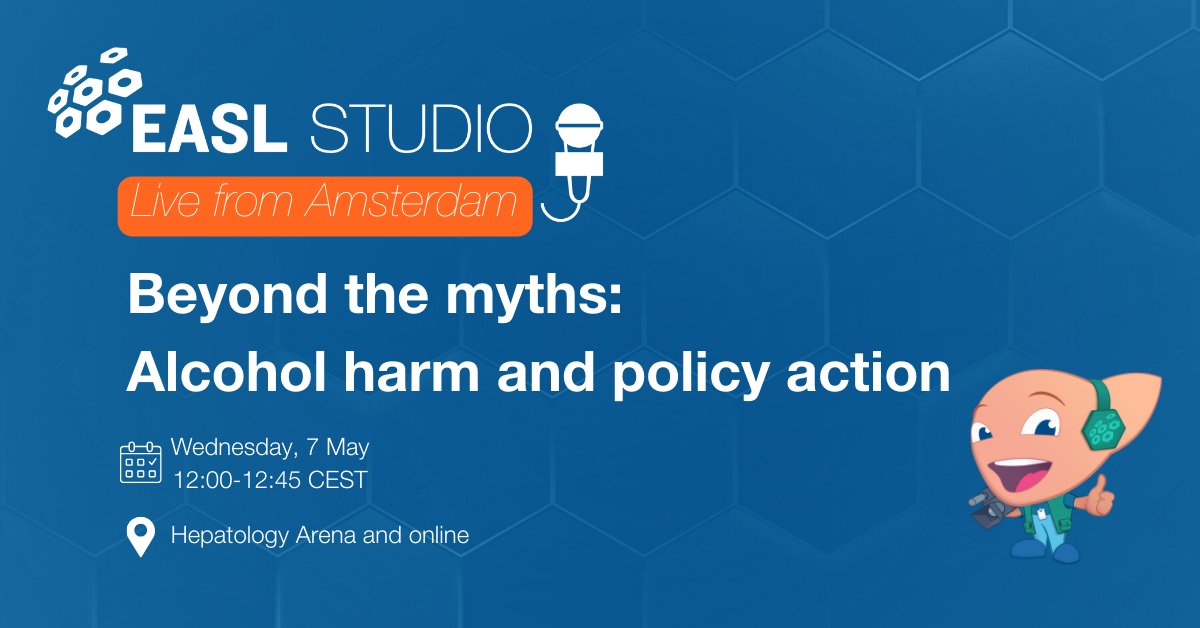 EASL Education (@easledu) on Twitter photo 🚨Starting now!🚨
🔦Spotlight on patient stories, public misconceptions, and bold policy solutions from across Europe in the next episode of #EASLStudio
📍Onsite: Hepatology Arena
💻Online: : easl.eu/studio-at-easl…
<a href="/AleksanderKrag/">Aleksander Krag</a> <a href="/sanidadgob/">Ministerio de Sanidad</a> <a href="/hazelreporting/">Hazel Martin</a> <a href="/WHO_Europe/">WHO/Europe</a> 🚨Starting now!🚨
🔦Spotlight on patient stories, public misconceptions, and bold policy solutions from across Europe in the next episode of #EASLStudio
📍Onsite: Hepatology Arena
💻Online: : easl.eu/studio-at-easl…
<a href="/AleksanderKrag/">Aleksander Krag</a> <a href="/sanidadgob/">Ministerio de Sanidad</a> <a href="/hazelreporting/">Hazel Martin</a> <a href="/WHO_Europe/">WHO/Europe</a>