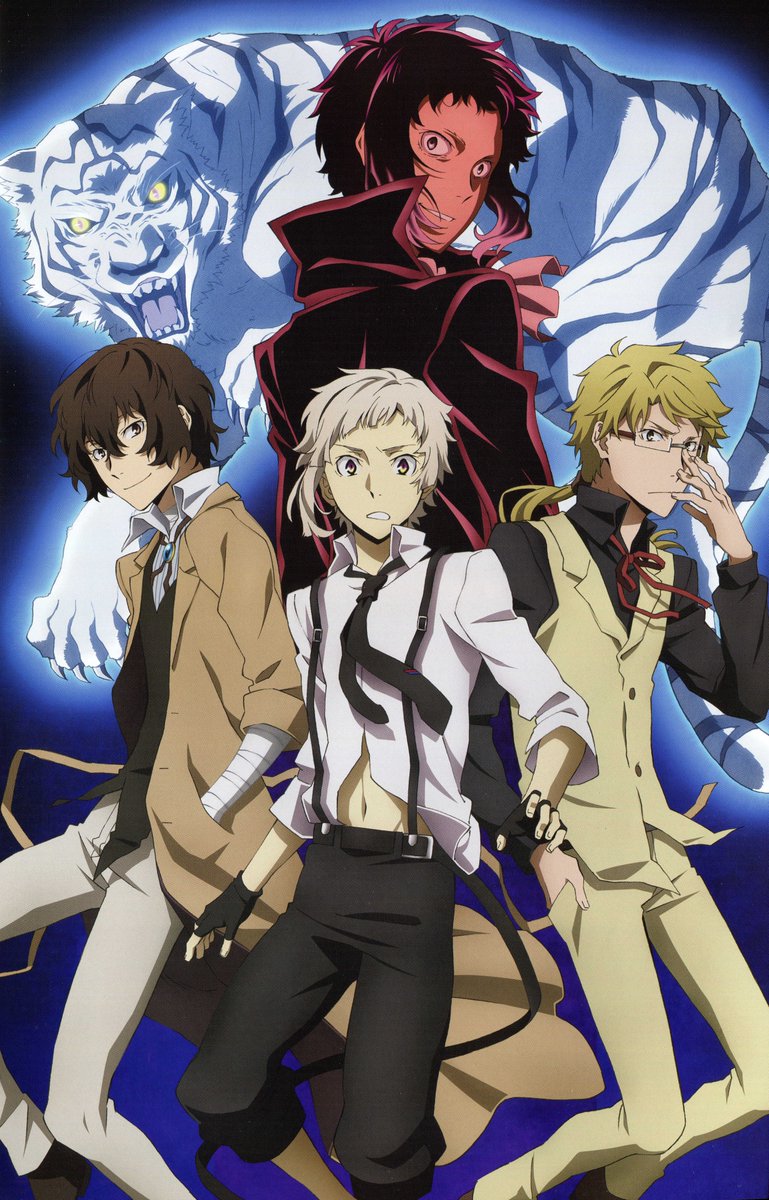 boneslog's tweet image. Illustration by Ayumi Abe (阿部 愛由美)
Source: Bungo Stray Dogs (PASH! May 2016)