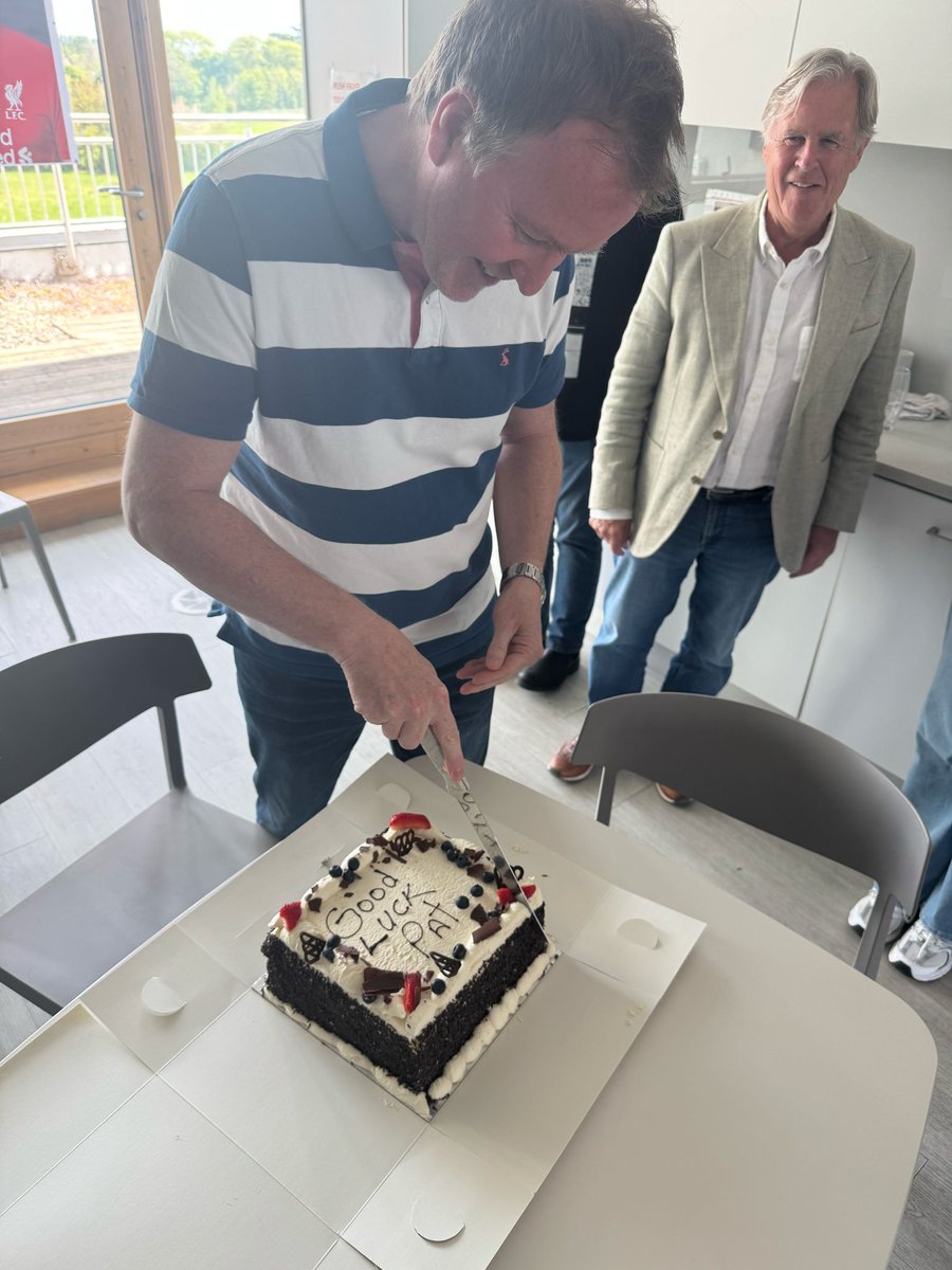 A sad day in our new office as we say farewell and good luck to our colleague Pat Robinson who has been an integral part of our team for the past 27 years. Thank you for your support, loyalty &amp; commitment &amp; we wish you the very best of luck in the next chapter of your career ☘️
