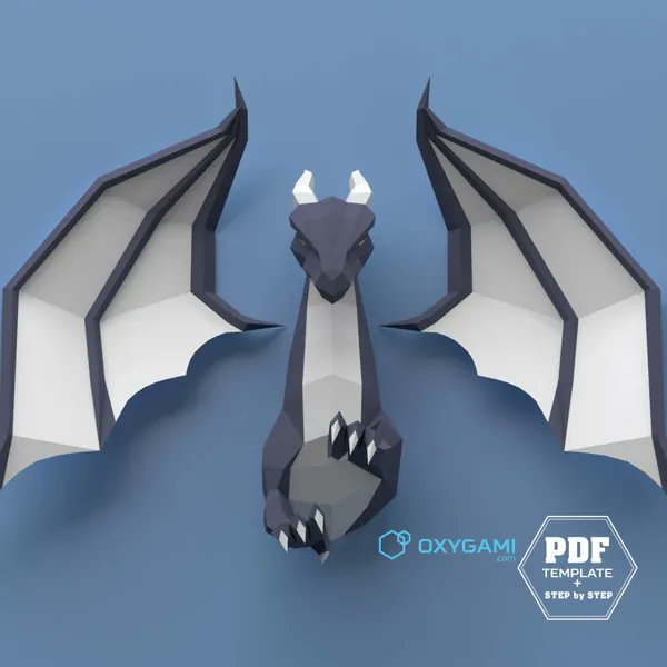 MangledMelzy's tweet image. I just received DIY papercraft dragon: Turn this printable PDF pattern into an impressive 3D paper mythical creature to decorate your kid&amp;amp;#39;s walls (Beginner) from Anonymous via Throne. Thank you! throne.com/mangledmelzy #Wishlist #Throne