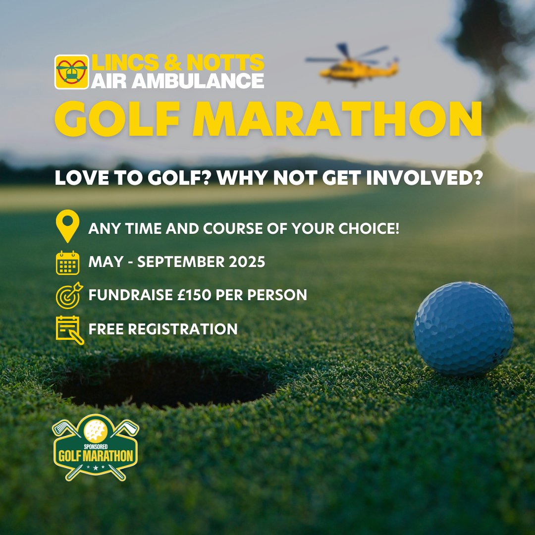 Our Golf Marathon challenge is now live! 💛

⛳️ On a course of your choice
✍️ Free registration
📆 May - September 2025
🏆 The first 50 people to hit the raise £150 will receive a golf
towel.

Sign Up here:
loom.ly/a2UDEOE

#golf #marathon #challenge