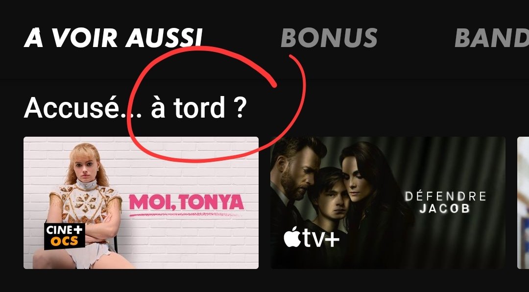 Pour rappel tord vient du verbe tordre donc le mot est ici utilisé À TORT et doit donc être remplacé par À TORT, c'est valable pour tout le monde svp et vous aussi <a href="/canalplus/">CANAL+</a>, je n'en peux plus de voir cette faute partout 😭