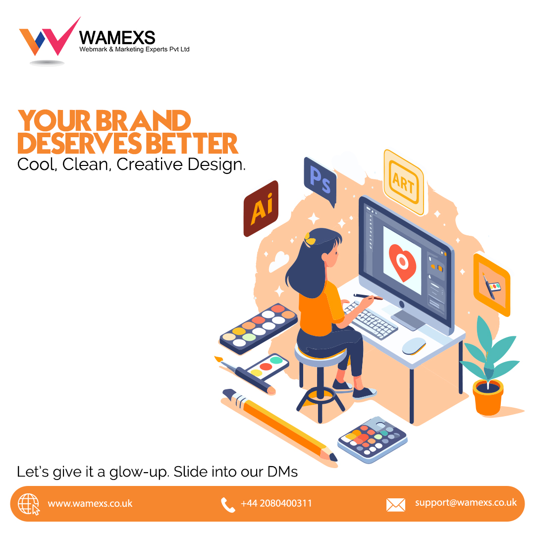 wamexsuk's tweet image. 🎨🔥 Your Brand Deserves Better.
Cool. Clean. Creative.
That’s how we design at Webmark &amp;amp; Marketing Experts Pvt. Ltd.

📩 Message us today and get the design edge your brand has been waiting for.
#WebmarkExperts #CreativeDesign #CoolCleanCreative #YourBrandDeservesBetter