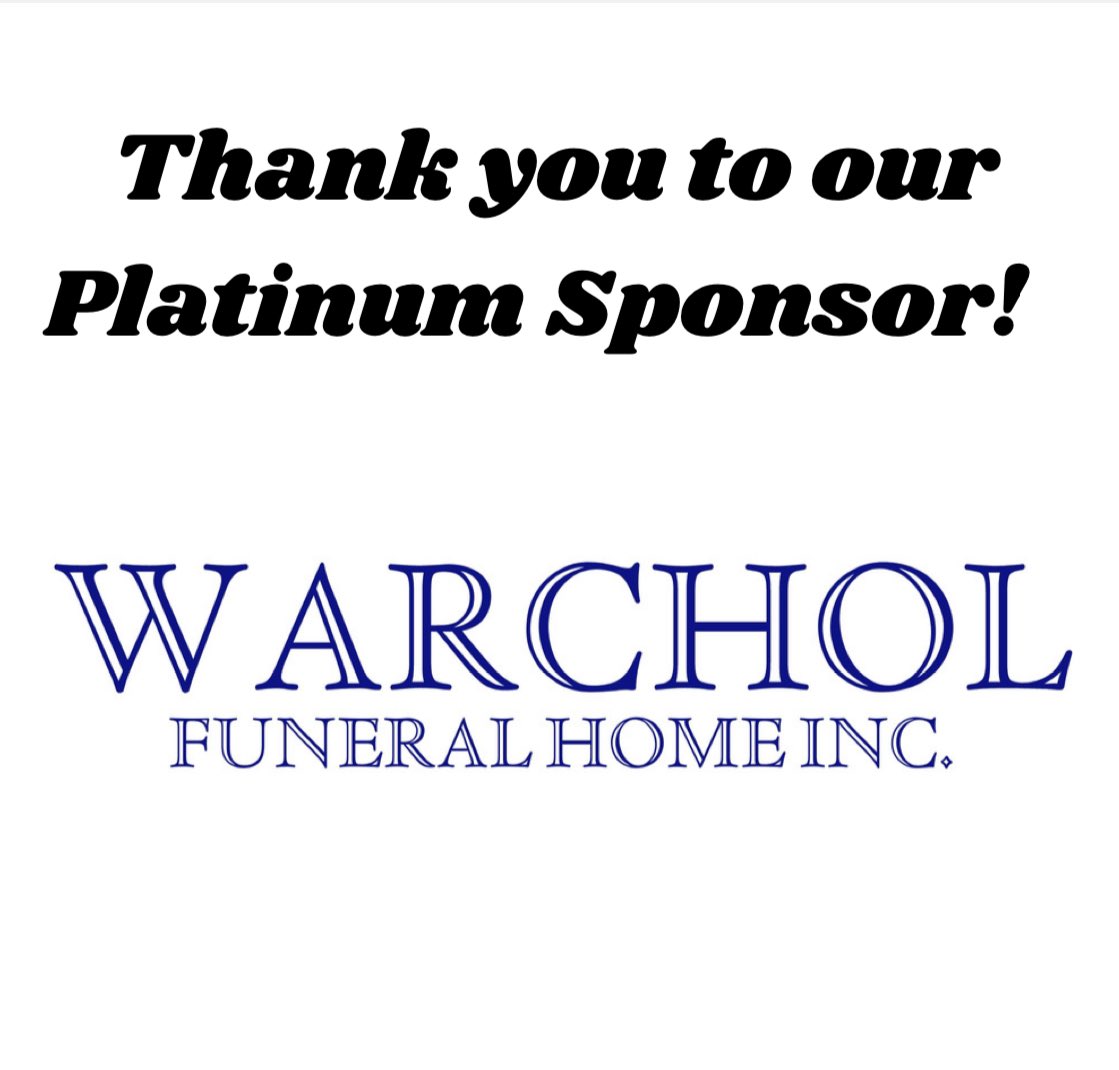 Thank you to our Platinum sponsor Warchol Funeral Home! #ftk