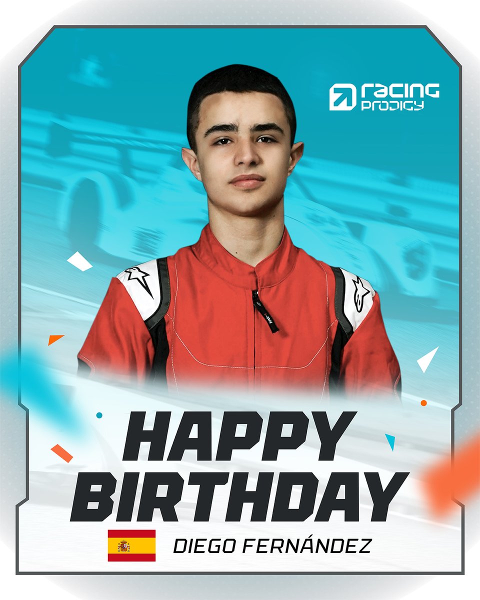 Racing Prodigy (@racingprodigy1) on Twitter photo Happy Birthday, <a href="/Diego_Fx2/">Diego Fernández</a>! 🥳
As a Prodigy Pass winner, Diego will be heading to Prodigy Week later this year to try out for a pro racing contract to race in Season 2’s Prodigy 3 real-world series! 🔥🔥🔥
#ProdigyRacingLeague #e2Real #simracing #motorsport Happy Birthday, <a href="/Diego_Fx2/">Diego Fernández</a>! 🥳
As a Prodigy Pass winner, Diego will be heading to Prodigy Week later this year to try out for a pro racing contract to race in Season 2’s Prodigy 3 real-world series! 🔥🔥🔥
#ProdigyRacingLeague #e2Real #simracing #motorsport