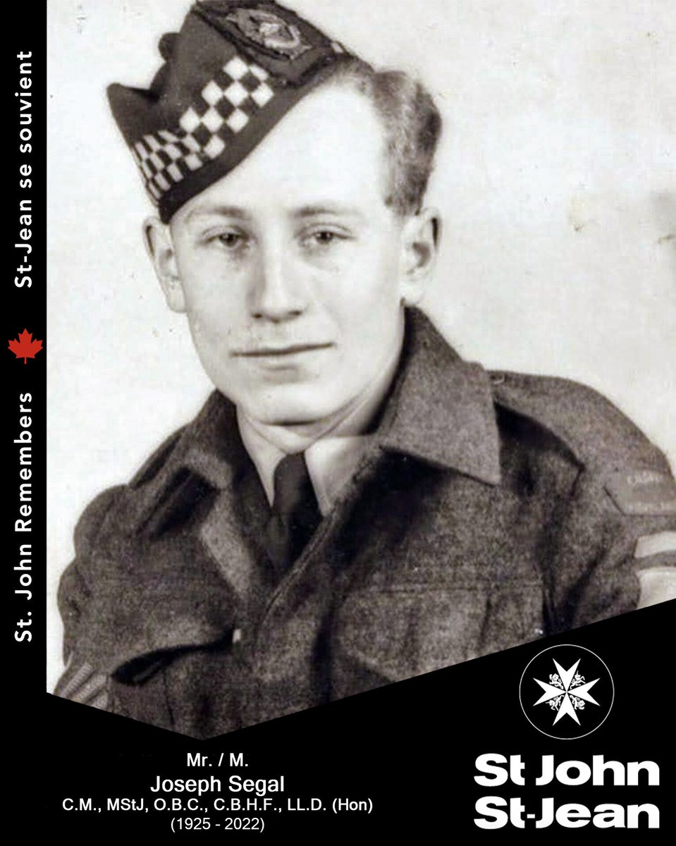 Joseph Segal, C.M., MStJ, O.B.C., C.B.H.F., LL.D. (Hon), janvier 1925 - 31 mai 2022

Lisez son histoire sur notre page Facebook : facebook.com/share/p/19FdR6…