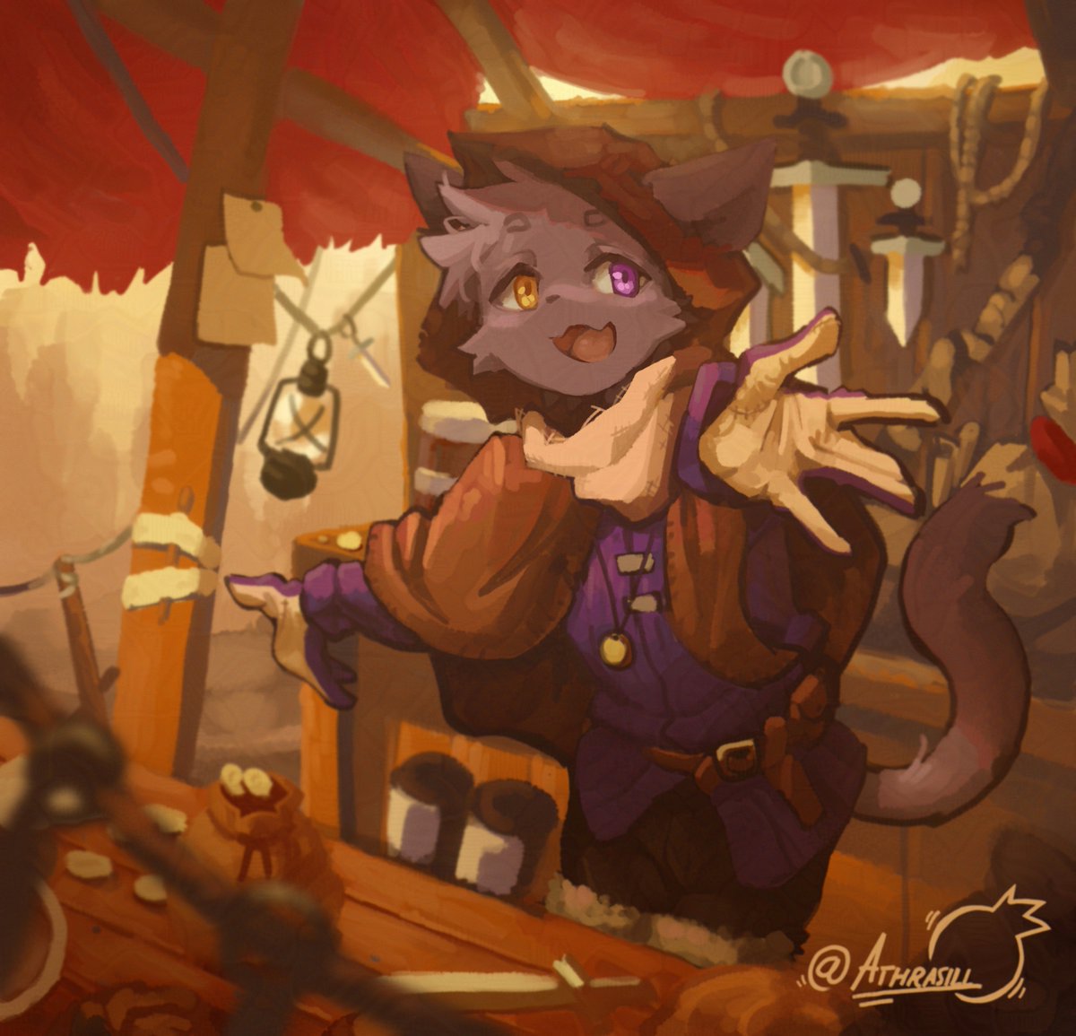 He has wares if you have coin