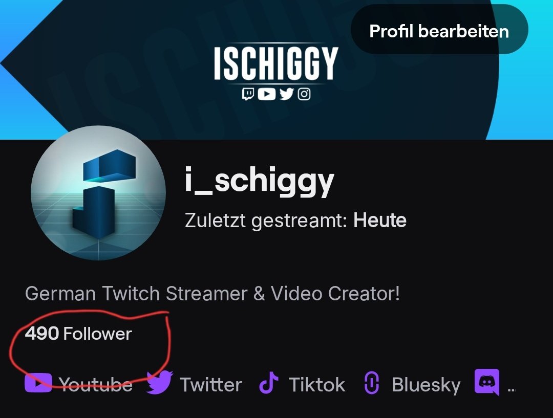 Streams running very well lately and the Discord is growing as well! 😎💪

Only 10 more for our next step forward!🔥 <a href="/Twitch/">Twitch</a> <a href="/TwitchDE/">Twitch DE</a>

If YOU want to be a part of it, hit follow now and join us for fun, laughs, positive Vibes and more.❤️

#streamer

⭐ twitch.tv/i_schiggy
