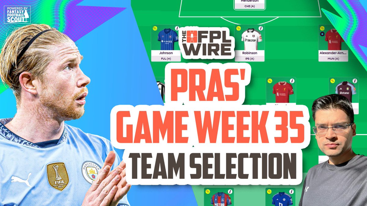 Pras (@pras_fpl) on Twitter photo Here is my much delayed GW35 team selection on <a href="/TheFPLWire/">The Fpl Wire</a>. Transfers and captaincy all pretty much locked.
youtu.be/V6IWbOSmo6Y?si… Here is my much delayed GW35 team selection on <a href="/TheFPLWire/">The Fpl Wire</a>. Transfers and captaincy all pretty much locked.
youtu.be/V6IWbOSmo6Y?si…