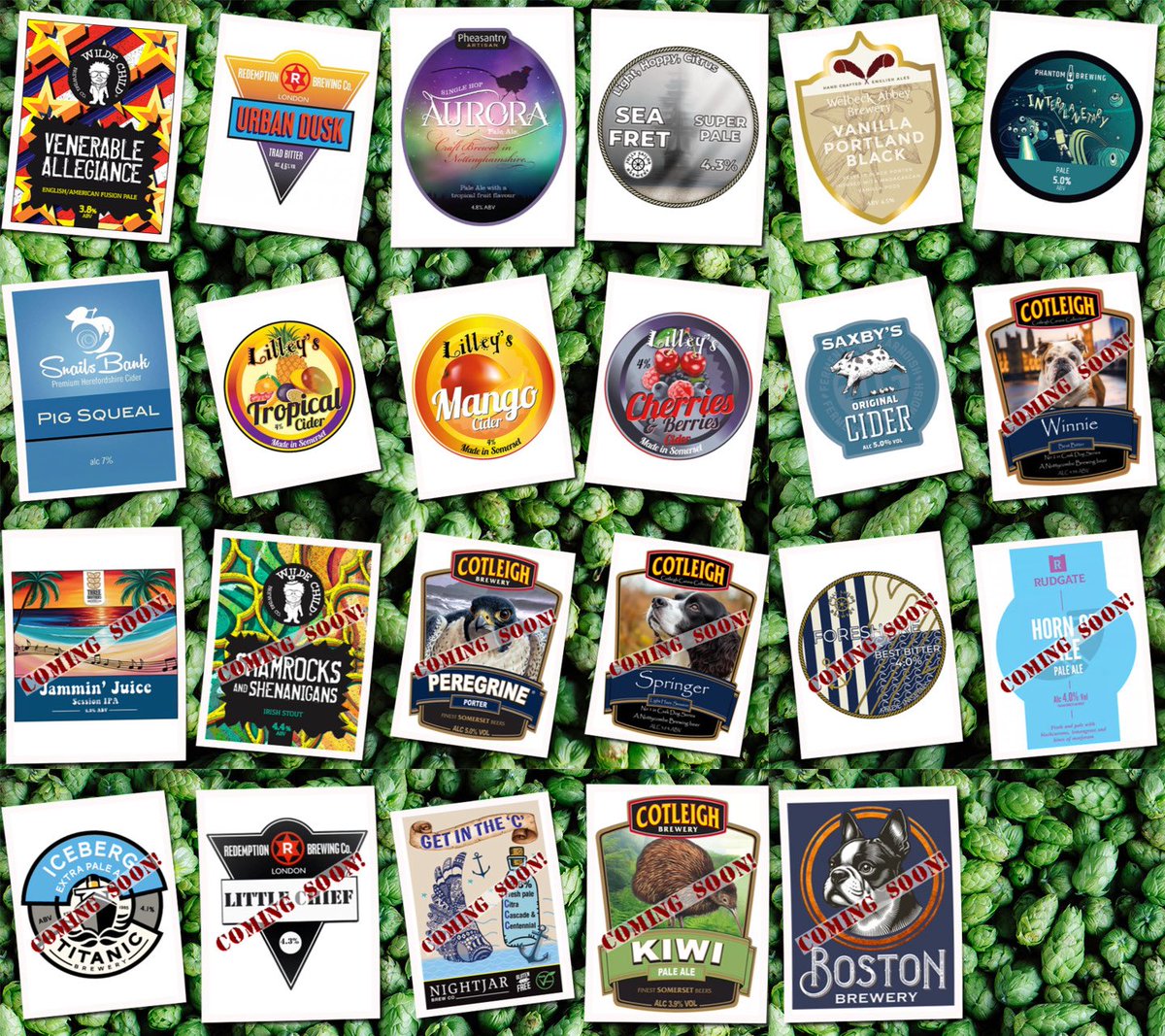 Beer Under The Clock (@beer_under) on Twitter photo A fine selection for a beautiful sunny afternoon 😎
Beer Board: bit.ly/3n1eNM2
<a href="/WildeChildBeer/">WildeChildBrewingCo.</a> <a href="/RedemptionBrew/">Redemption Brewing Co.</a> <a href="/PheasantryBeer/">Pheasantry Brewery</a> <a href="/JollySailorBrew/">Jolly Sailor Brewery</a> <a href="/WelbeckAbbeyBry/">Welbeck Abbey Brewery</a> <a href="/PhantomBrewCo/">Phantom Brewing Co</a> <a href="/Snailsbankcider/">Snailsbank Cider</a> <a href="/lilleyscider/">Lilley's Cider</a> <a href="/saxbyscider/">Saxby's Cider</a>
#RealAleFinder A fine selection for a beautiful sunny afternoon 😎
Beer Board: bit.ly/3n1eNM2
<a href="/WildeChildBeer/">WildeChildBrewingCo.</a> <a href="/RedemptionBrew/">Redemption Brewing Co.</a> <a href="/PheasantryBeer/">Pheasantry Brewery</a> <a href="/JollySailorBrew/">Jolly Sailor Brewery</a> <a href="/WelbeckAbbeyBry/">Welbeck Abbey Brewery</a> <a href="/PhantomBrewCo/">Phantom Brewing Co</a> <a href="/Snailsbankcider/">Snailsbank Cider</a> <a href="/lilleyscider/">Lilley's Cider</a> <a href="/saxbyscider/">Saxby's Cider</a>
#RealAleFinder