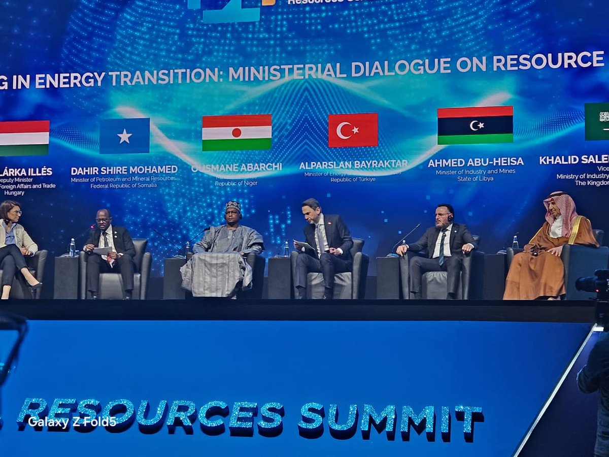 Ministry of Petroleum and Mineral Resources (@mopmr) on Twitter photo H.E. <a href="/DahirShire/">dahir shire</a> attended the Istanbul Natural Resources Summit, where high-level officials gathered to shape the global roadmap for mining in the energy transition. He reaffirmed #Somalia’s commitment to advancing this vital sector as a driver of national prosperity.
#INRES2025 H.E. <a href="/DahirShire/">dahir shire</a> attended the Istanbul Natural Resources Summit, where high-level officials gathered to shape the global roadmap for mining in the energy transition. He reaffirmed #Somalia’s commitment to advancing this vital sector as a driver of national prosperity.
#INRES2025