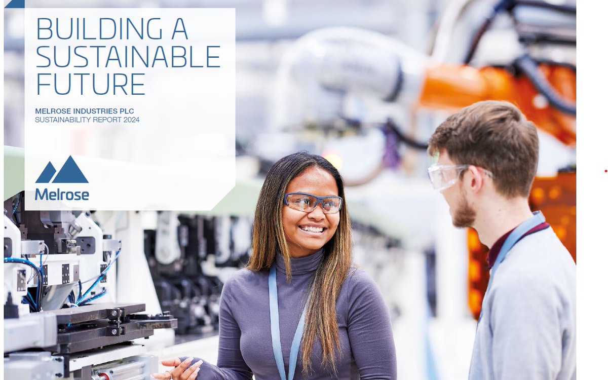 We’re proud to share the 2024 Sustainability Report for Melrose Industries PLC &amp; <a href="/GKNAero/">GKN Aerospace</a> From additive fabrication to lightweight composites, we’re driving a more sustainable future of flight. Read more:  ow.ly/oeBj50VLZmt 
#melroseplc #gknaerospace